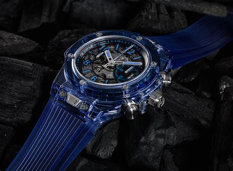 hublot women's blue watch|hublot big bang sapphire.